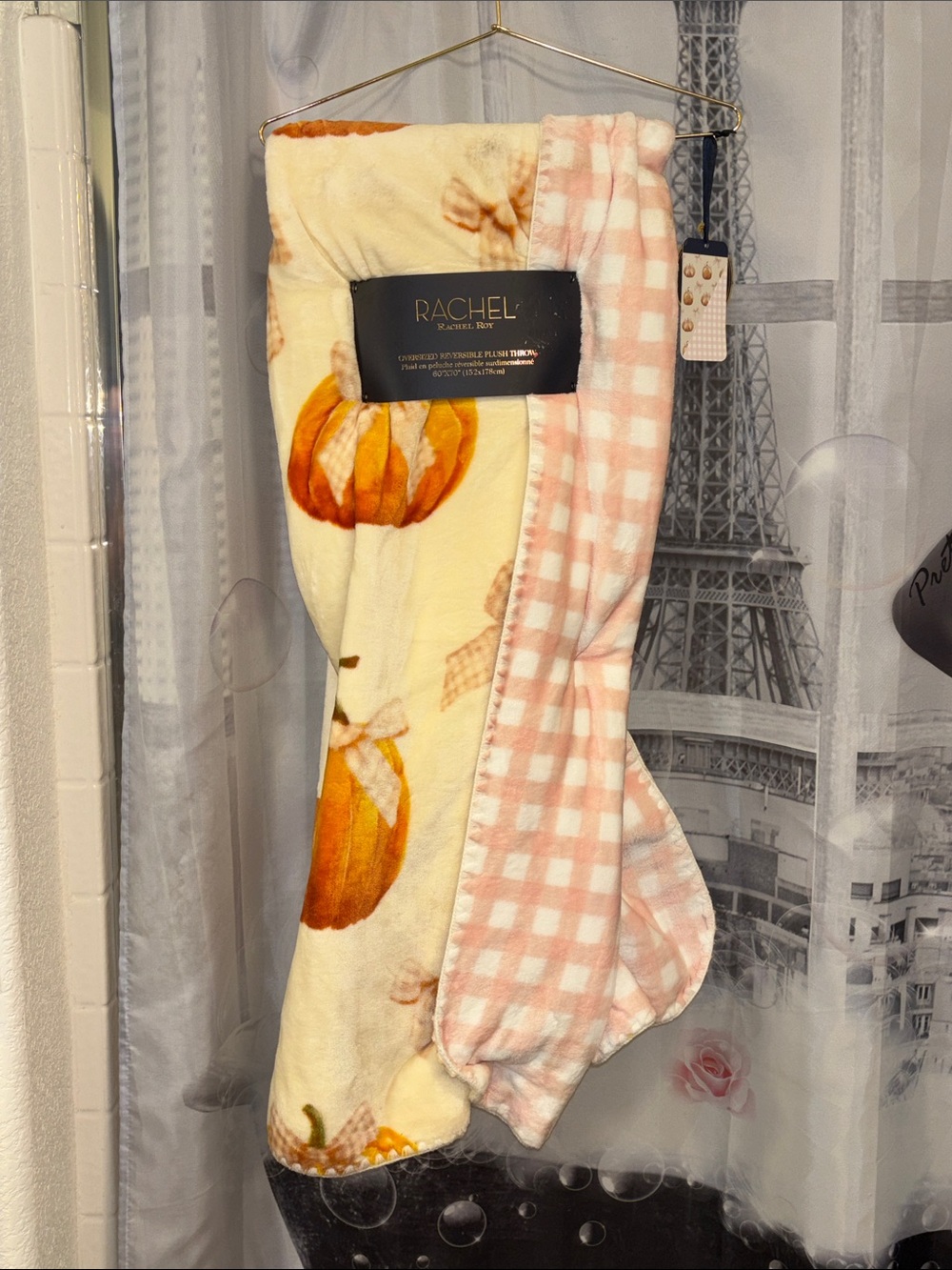 NWT Rachel Roy Oversized Reversible Fall Throw